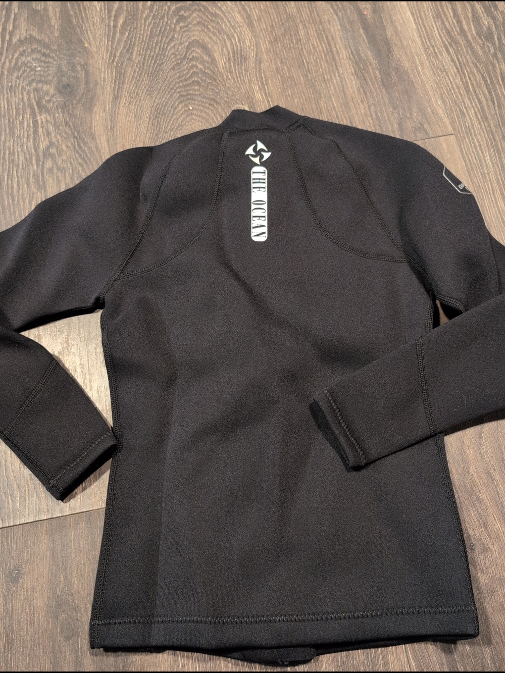 Dive & Sail Wetsuit Top Front Zip Jacket Black Neoprene Nylon Small 2mm NWT - Picture 8 of 10